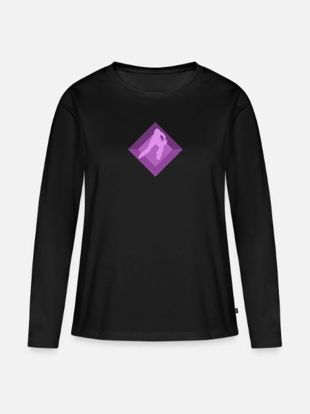 Cricket Cricketmannschaft Pitcher - Frauen Premium Bio Langarmshirt - Schwarz