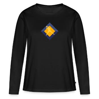 Ballsport Ballsport Dodgeballspieler - Frauen Premium Bio Langarmshirt - Schwarz - Vorne - Julia (174cm)