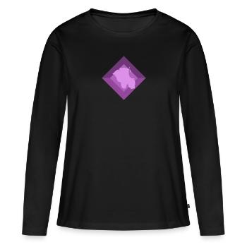 Agriculture, Récolte, Agriculteur - T-shirt manches longues Premium bio Femme - noir - Devant - Julia (174cm)