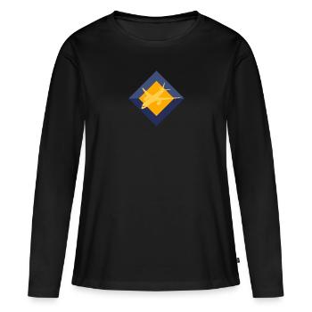Aerospace Engineering Flugzeug Aerospace - Frauen Premium Bio Langarmshirt - Schwarz - Vorne - Julia (174cm)