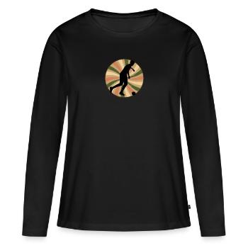 Futsalmannschaft Futsal - Frauen Premium Bio Langarmshirt - Schwarz - Vorne - Julia (174cm)