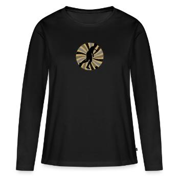 Futsal Futsalspielerin - Frauen Premium Bio Langarmshirt - Schwarz - Vorne - Julia (174cm)