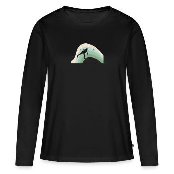 Axe Axe Throwing - Women's Premium Organic Long Sleeve Shirt - black - Front - Julia (174cm)