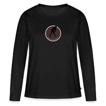 Disc Golfer Disc Golfer Disc Golf - Women's Premium Organic Long Sleeve Shirt - black - Front - Julia (174cm)