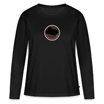 Agriculture Agriculture Récolte - T-shirt manches longues Premium bio Femme - noir - Devant - Julia (174cm)