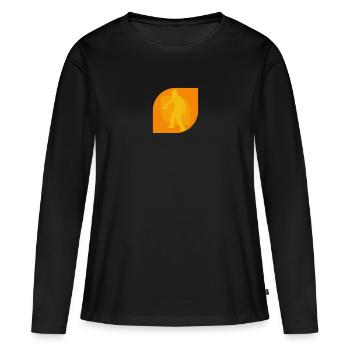 Disc Player Disc Golf Player - Women's Premium Organic Long Sleeve Shirt - black - Front - Julia (174cm)