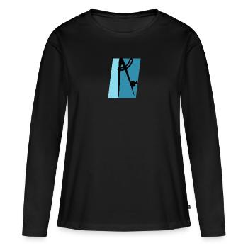 Architecte Designer Designer - T-shirt manches longues Premium bio Femme - noir - Devant - Julia (174cm)