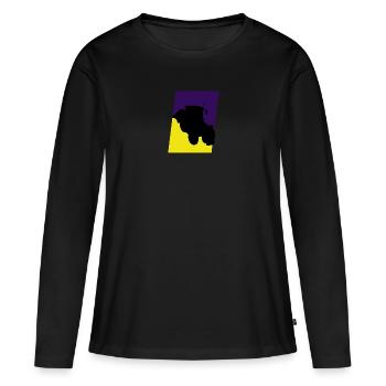 Agriculture Agriculteur Agriculture - T-shirt manches longues Premium bio Femme - noir - Devant - Julia (174cm)