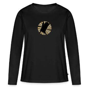 Bäcker Kuchen - Frauen Premium Bio Langarmshirt - Schwarz - Vorne - Julia (174cm)