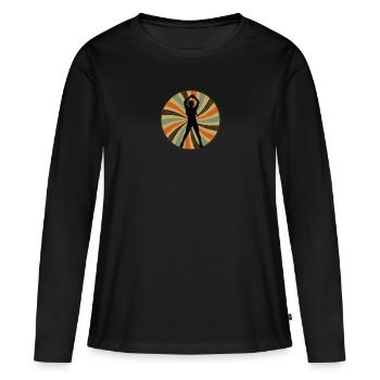 Cardio Exercise Aerobics - Women's Premium Organic Long Sleeve Shirt - black - Front - Julia (174cm)