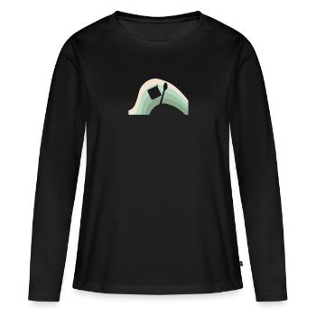 Baking Cupcake Cake - Women's Premium Organic Long Sleeve Shirt - black - Front - Julia (174cm)