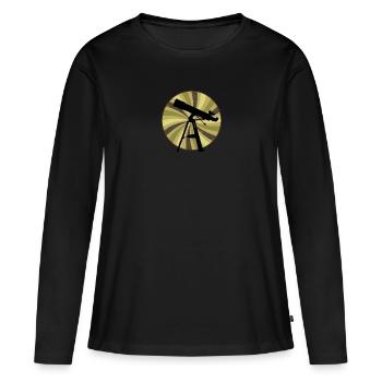Astrophysics Astrophysics Celestial Bodies - Women's Premium Organic Long Sleeve Shirt - black - Front - Julia (174cm)