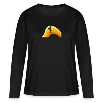 Astrophysik Astrophysics Astrophysik - Women's Premium Organic Long Sleeve Shirt - black - Front - Julia (174cm)