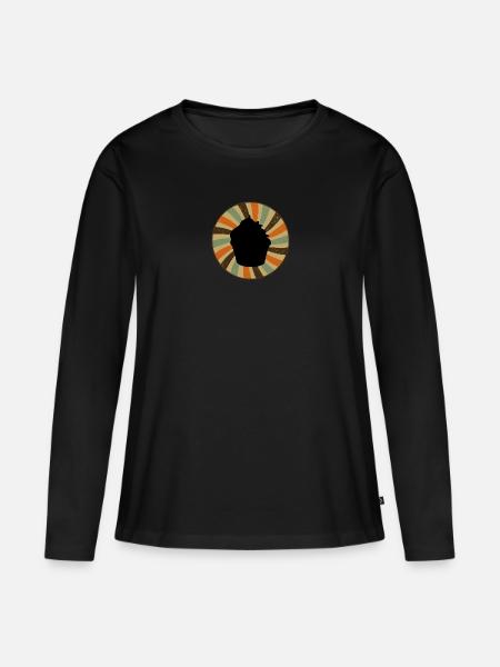 Törtchen Cupcake - Frauen Premium Bio Langarmshirt - Schwarz