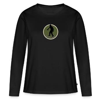 Disc Golfer Disc Golf - Women's Premium Organic Long Sleeve Shirt - black - Front - Julia (174cm)