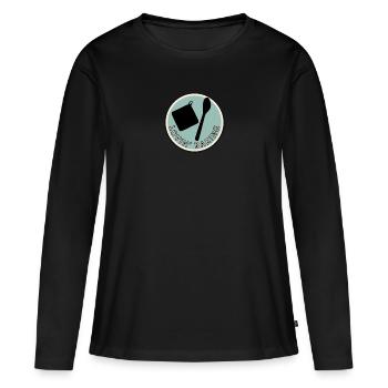 Cuisson des cupcakes - T-shirt manches longues Premium bio Femme - noir - Devant - Julia (174cm)