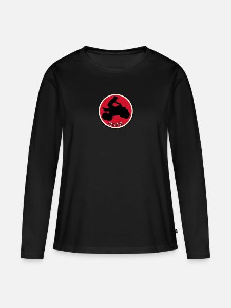 ATV Quad - Frauen Premium Bio Langarmshirt - Schwarz