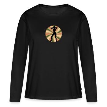 Exercise Aerobics Aerobics - Women's Premium Organic Long Sleeve Shirt - black - Front - Julia (174cm)