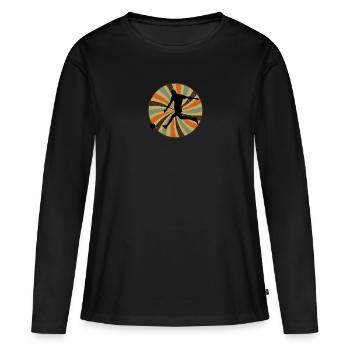 Futsal Player Futsal Ball Sports - Women's Premium Organic Long Sleeve Shirt - black - Front - Julia (174cm)