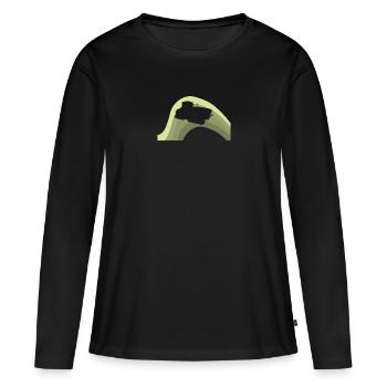 Agriculteur agricole - T-shirt manches longues Premium bio Femme - noir - Devant - Julia (174cm)