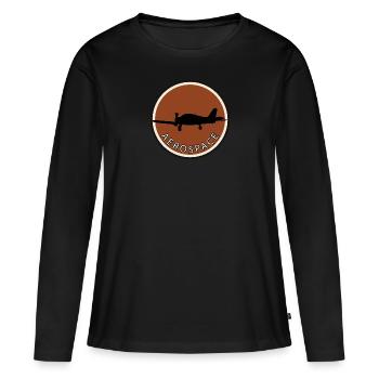 Aviators Aerospace Aviators - Women's Premium Organic Long Sleeve Shirt - black - Front - Julia (174cm)