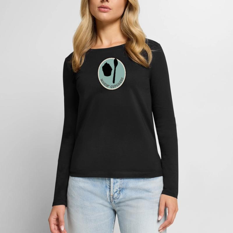 Cuisson de la machine à cupcakes T-shirt manches longues Premium bio Femme