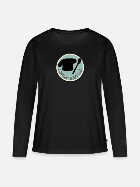 Backwaren Backen Backwaren - Frauen Premium Bio Langarmshirt - Schwarz