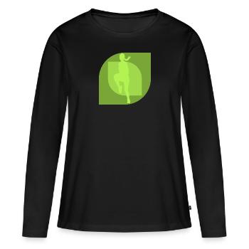 Aerobics Exercise Training - Women's Premium Organic Long Sleeve Shirt - black - Front - Julia (174cm)