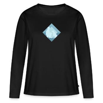 Dog Training Agility Dog Sports - Women's Premium Organic Long Sleeve Shirt - black - Front - Julia (174cm)