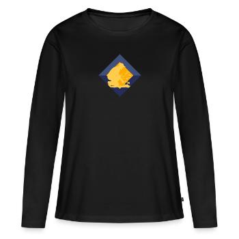 Gartenarbeit Blume Hobbygärtner - Frauen Premium Bio Langarmshirt - Schwarz - Vorne - Julia (174cm)
