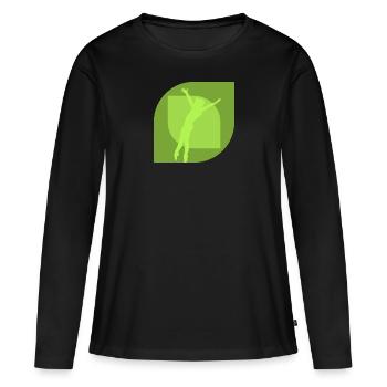 Gymnastiktraining Turnen Turner - Frauen Premium Bio Langarmshirt - Schwarz - Vorne - Julia (174cm)