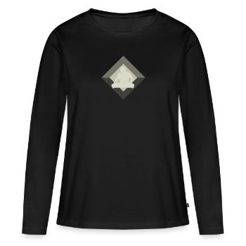 DJ Disc Jockey - Women's Premium Organic Long Sleeve Shirt - black - Front - Julia (174cm)