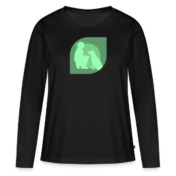 Dog Training Agility Dog Educator - Women's Premium Organic Long Sleeve Shirt - black - Front - Julia (174cm)