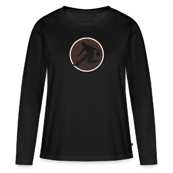 Bowling Pin - Women's Premium Organic Long Sleeve Shirt - black - Front - Julia (174cm)