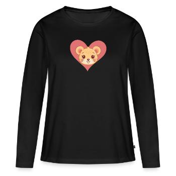 Mice Mice Mouse Teeth - Women's Premium Organic Long Sleeve Shirt - black - Front - Julia (174cm)