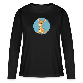 Kaenguru Sydney Aussie - Women's Premium Organic Long Sleeve Shirt - black - Front - Julia (174cm)