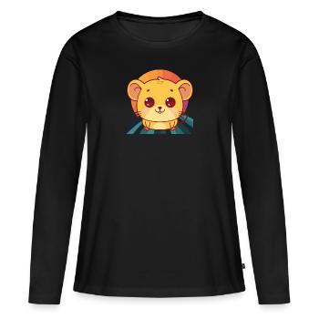 Mice Cheese Rat - Women's Premium Organic Long Sleeve Shirt - black - Front - Julia (174cm)