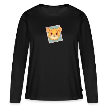 Mouse Rat Mouse - Women's Premium Organic Long Sleeve Shirt - black - Front - Julia (174cm)