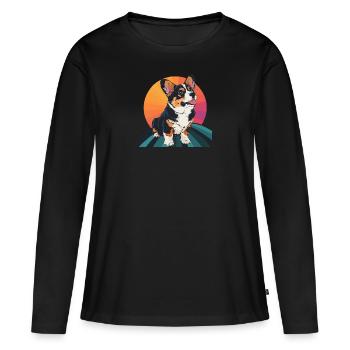 Dog Dog Lovers Dog Sports - Women's Premium Organic Long Sleeve Shirt - black - Front - Julia (174cm)