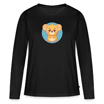 Mouse Mouse Rodent - Women's Premium Organic Long Sleeve Shirt - black - Front - Julia (174cm)