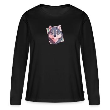 Wolves Werewolf Pack - Women's Premium Organic Long Sleeve Shirt - black - Front - Julia (174cm)