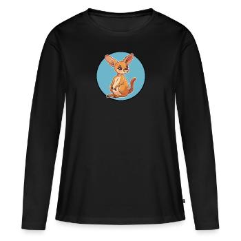 Kaengaroo Aussie Koala - Women's Premium Organic Long Sleeve Shirt - black - Front - Julia (174cm)