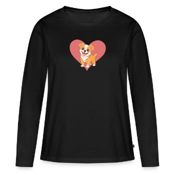 Dog Dog Trainer Dog Sports - Women's Premium Organic Long Sleeve Shirt - black - Front - Julia (174cm)