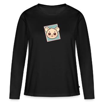 Mouse Mice - Women's Premium Organic Long Sleeve Shirt - black - Front - Julia (174cm)