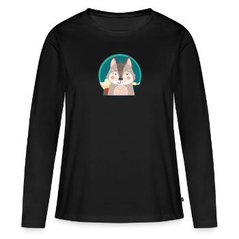 Wolf Pack Werewolf - Women's Premium Organic Long Sleeve Shirt - black - Front - Julia (174cm)