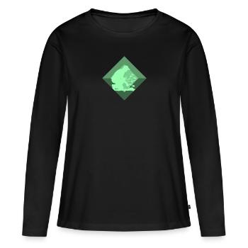 Gardening Garden Gardener - Women's Premium Organic Long Sleeve Shirt - black - Front - Julia (174cm)
