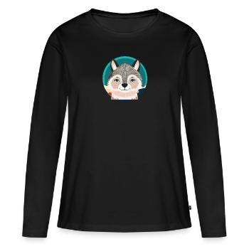 Wolf Pack Wolfpack - Women's Premium Organic Long Sleeve Shirt - black - Front - Julia (174cm)