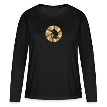 Fotografie Fotografieren Spiegelreflexkamera - Frauen Premium Bio Langarmshirt - Schwarz - Vorne - Julia (174cm)
