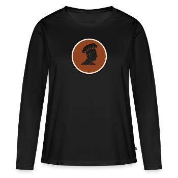 Cook Hobby Chef - Women's Premium Organic Long Sleeve Shirt - black - Front - Julia (174cm)