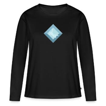 Fallschirmspringen Flugsport Gleitschirmfliegen - Frauen Premium Bio Langarmshirt - Schwarz - Vorne - Julia (174cm)